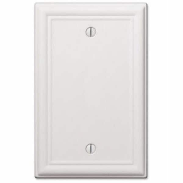 Westek Chelsea Steel Wall Plate, White - 1 Blank 101537 - main